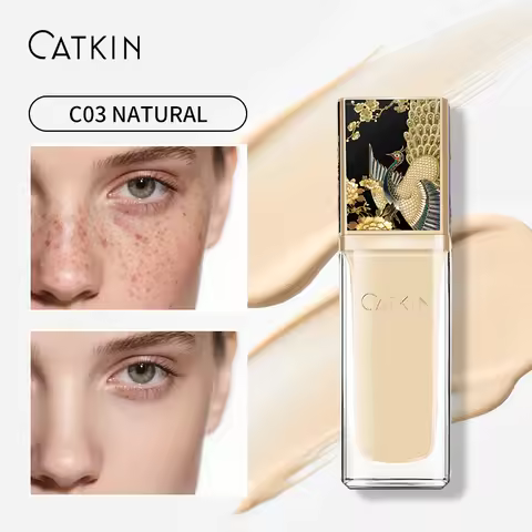 CATKIN Foundation Primer Makeup Primer - Minimizes Look of Pores, Fine Lines, and Imperfections, Red