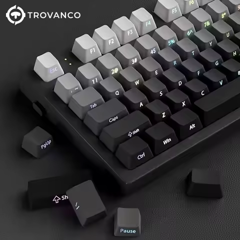 130 keys Gradient Keycaps Side Printed PBT Double Shot OEM Profile for MX Switches Gaming Keyboard k