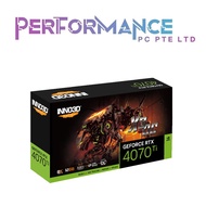 INNO3D GEFORCE RTX 4070 Ti RTX4070TI RTX4070 TI RTX 4070TI RTX 4070 TI Ti X3 OC / NON OC (3 YEARS WARRANTY BY LEAPFROG DISTRIBUTION PTE LTD)