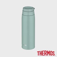 【THERMOS膳魔師】不鏽鋼可提式上蓋真空保溫杯GOGO杯750ml (JOO-750-MG) 島嶼灰綠