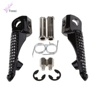 [freneci] Pair Black Front Footrest Pegs Pedals for Kawasaki  ZX-6R ZX-10R ZX-9R
