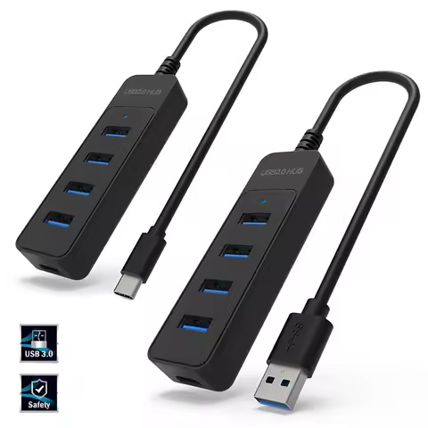 USB 3.0 Power Adapter 4 Ports Multi USB Splitter Hub USB Hub 2.0 Type C HUB Multiple Expander High S