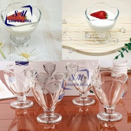 Set of 6 260ml ice cream glasses KB057 / gourd ice cream glass / cocktail glasses / soda glasses