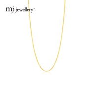 MJ Jewellery 375/9K Gold Box Chain Necklace R031