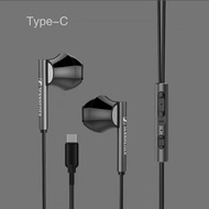 Semi In-Ear Headphones for Sennheiser MX385i Type C Wired Deep Bass