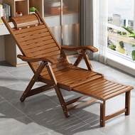 Recliner Foldable Lunch Break Balcony Household Leisure Cool Chair for the Elderly Armchair Lazy Person Living Room Nap Bamboo Chair