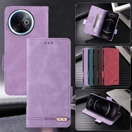 Casing For Vivo Y39 Y 39 vivo y39 Y39 5G 2025 Luxury Leather Hardware Magnetic Buckle Flip Card Slot