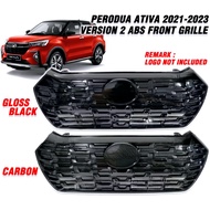 Perodua Ativa V2 Design Front Grill ABS Body Kit Ready Stock