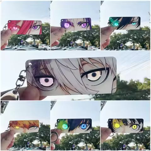 2025 New 7 styles Anime Bookmark Acrylic Card High-value Eye Reflective Gift