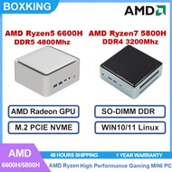 SZBOX Z66/Z58 AMD Ryzen5 6600H/Ryzen7 5800H PCIE NVME SSD Radeon GPU High Performance Gaming MINI PC