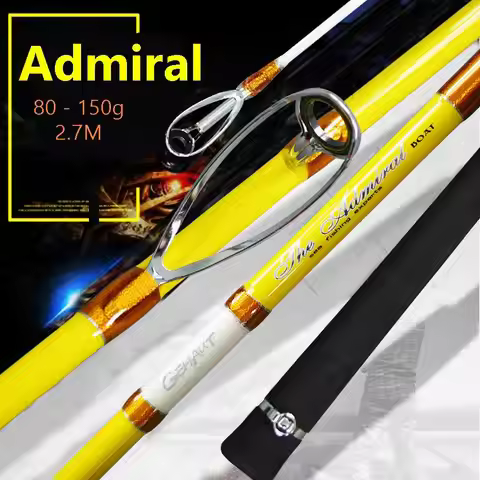 ZZ71 2.4m ,2.7m Superhard Powerful Slow Jigging Carbon Fiber Ocean Boat Fishing Rod Bait Weight 100-