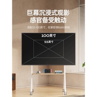 Kaki TV Lantai dengan Roda, Sesuai untuk Xiaomi Hisense TCL 75/85 Inci Universal Cart Mount