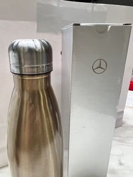 台隆賓士Mercedes-Benz 日本賓士高級時尚精品真空雙層不鏽鋼保溫瓶 日本賓士真空雙層不銹鋼保溫瓶金色