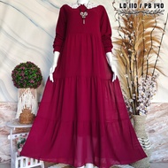 Gamis Kerah Korea / Gamis Seruti Renda Kerah