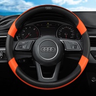 Thin Audi car steering wheel cover Microfiber Leather Car Steering Wheel Cover Non-slip Accessories for A1 Q2 Q5 Q8 Q7 4L 4M Q3 8U F3 TT 8J 8S TTS 8N A3 8P 8V B6 A4 B8 B9 A6 C7