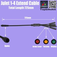 【Limited stock】 Ebike Kt Controller Kit 36v/48v 15a Lcd4throttlebz10c Pasbrake1t4 /1t2 Extend Cable