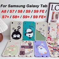 For Samsung Galaxy Tab A8 S7 S8 S9 S9 S7+ S8+ S9+ 12.4'' 11.0'' 10.5'' Fashion Cute Cartoon Pattern 