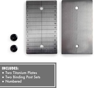 Titanium ColdTi แผ่นไทเทเนียม เก็บ Bitcoin Seed Phrase for TREZOR Ledger Hardware Wallet  Cryptostee