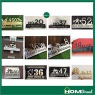 Stainless steel 304 House number plate (Fully Customized)