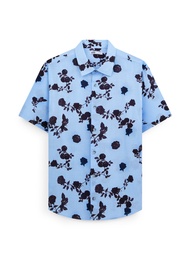 AIIZ (เอ ทู แซด) - AIIZ เสื้อเชิ้ตผู้ชายแขนสั้นปกฮาวายพิมพ์ลาย AIIZ Mens Graphic Printed Camp Collar