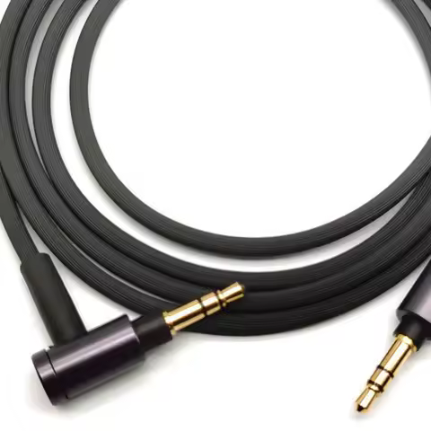 For Sony WH-1000 XM2 XM3 XM4 H900N H800 Headphone 3.5mm Audio Cable, 1.5M/4.9Ft Long (Black Without 