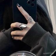 Hot Sale Glossy Geometric Irregular Round Bead Open Ring Female Style Influencer Hot-selling ins Nic