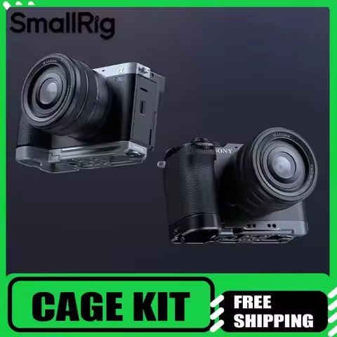 SmallRig Cage Kit for Sony Alpha 7CII/Alpha 7CR Full Cage with Cable Clamp with Quick-Release Plate 