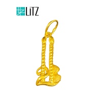 LITZ 916 (22K) Gold Candle Pendant 蜡烛吊坠 CGP0169 <1.39g+/->