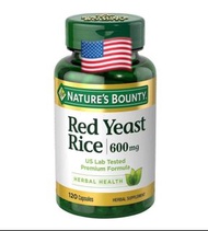 🇺🇸 Natures Bounty 紅麴米 red yeast rice 600mg, 120 粒 - 穩定血脂 - 膽固醇
