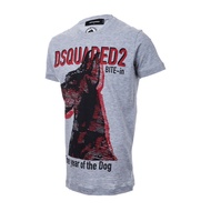 Dsquared2 Casual Printed Round Neck Short Sleeve T-Shirt - Special Sale
