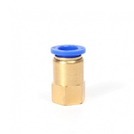 PCF6-01 1/4inch Pneumatic Quick Connector Air Fitting for 6mm Hose Tube, Female Thread Brass Joint