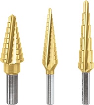 BOSCH SDT30 3-Piece Titanium-Coated Step Drill Bit Set