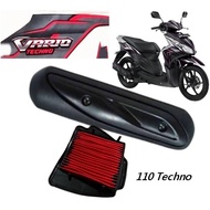 Vario 110 Carburetor Techno CBS Exhaust Protector + Vario Carburetor Techno Air Filter