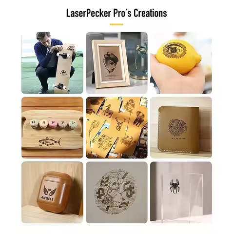LaserPecker L1 Pro Desktop Laser Engraving Machine Portable Laser Etcher Mini Wood/Paper/Plastic/Lea
