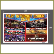 ✸ ☽ ∇ INTERNET CAFE TARPAULIN PRINT 3X2FT