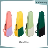 [AmlesoMY] Ukulele Bag Ukulele Case, Waterproof Musical Note, Ukulele Backpack, Ukulele Gig Bag for 