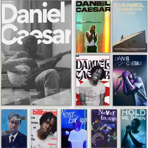 rnb singer d-daniel caesar Poster Classic Wall Art Home Decor Peel and Stick Unframed