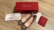 Roger Vivier (belle vivier)金屬釦高跟鞋-氣質灰