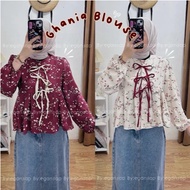 GHIANA Blouse Coquette Premium Ribbon / Blouse Women's Tops