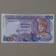 Malaysia RM100 Siri 5 Old Paper Banknote Aziz Taha For Collection Only.