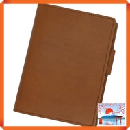 Rhodia Cover No.12 Horizontal with Pen Holder, Genuine Leather (Made in Japan) with Rhodia Notepad (