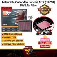 K&N Washable Drop In Replacement Air Filter Inspira Mitsubishi Outlander Lancer ASX Penapis Udara Ca