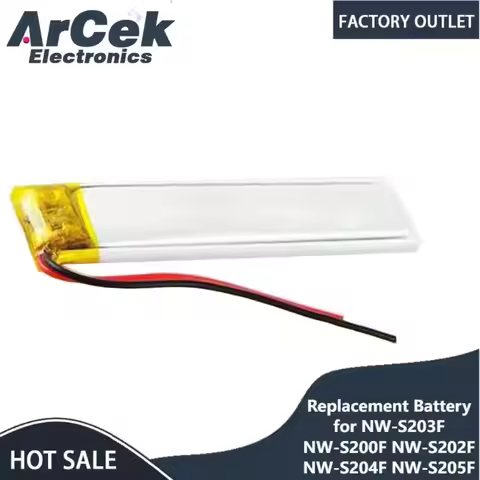 New 3.7V 120mAh Replacement Battery for Sony Walkman NW-S203F NW-S200F NW-S202F NW-S204F NW-S205F 2 