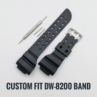 Fit G-Shock Frogman DW-8200 Replacement Watch Band. PU Quality. Free Spring Bar.