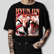 Hyunjin Kpop Graphic T-shirt, Hyunjin Stray Kids Kpop Sweatshirt, Gift for Stay Bootleg Retro Graphi