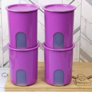 TUPPERWARE ONE TOUCH WINDOW CANISTER SET