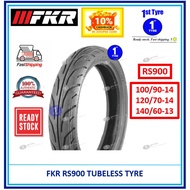 FKR MOTORCYCLE TYRE RS900 (BUNGA TAJAM) 100/90-14, 120/70-14, 140/60-13 TUBELESS [ TAYAR 2024 ]
