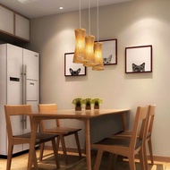 Onefire_Lighting Ceiling Light Pendant Light Dining Table Hanging Light Rattan Chandelier Dining Lig