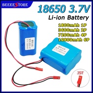 Li-ion Battery 1S 18650 3.7V 1800mAh / 3600mAh / 7200mAh / 10800mAh Lithium Battery