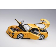 PGM 1/64 Mazda RX-7 FD3S - Yellow With Opening Parts